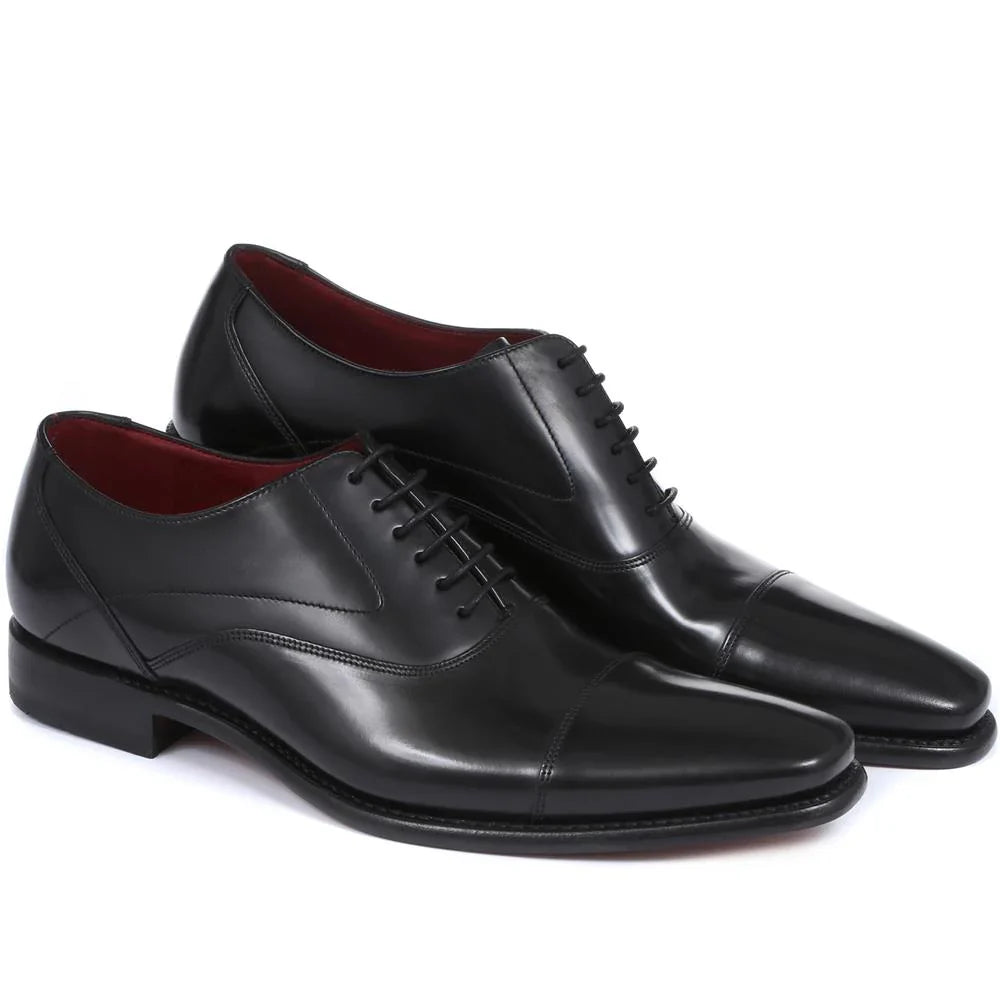 Sharp4 Goodyear Welted Leather Oxfords - Black
