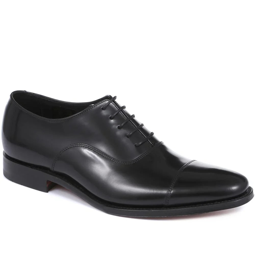 Loake Leather Goodyear Welted Oxfords - Black