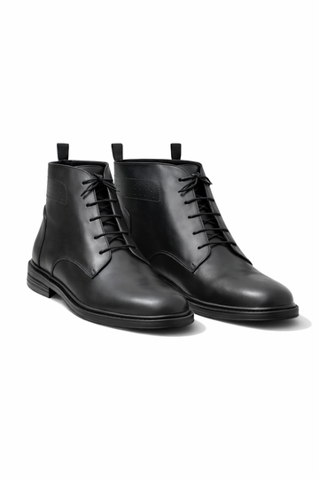 SKU:1003-Black Cow Leather Chukka boots