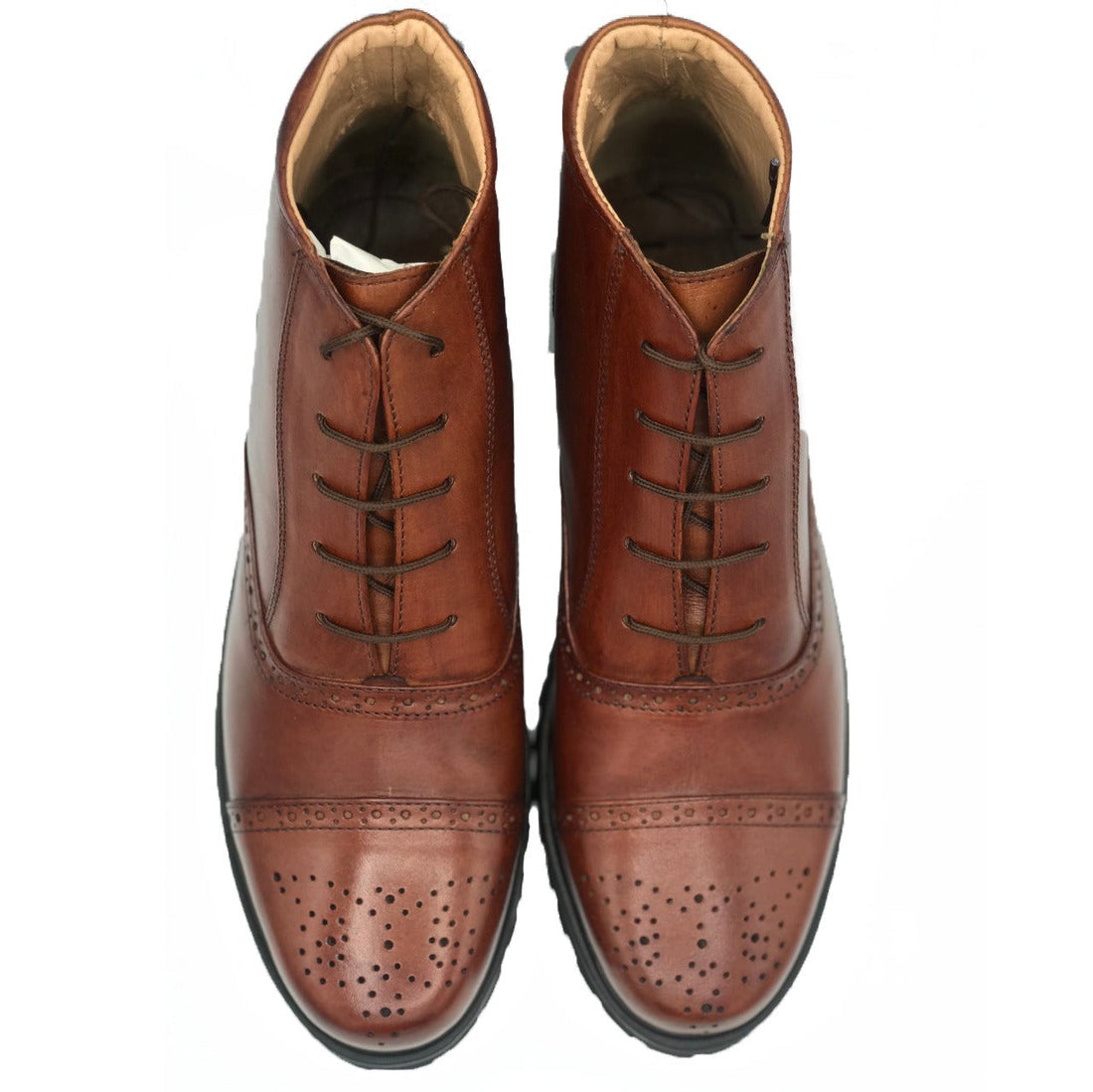 SKU:1005-Brown Soft Cow Leather Chukka boots