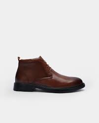 SKU:1006-Brown Soft Cow Leather Chukka boots